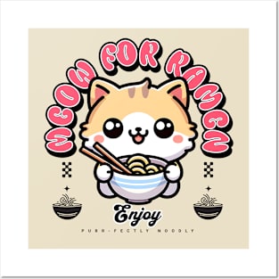 Meow For Ramen Posters and Art